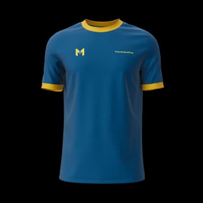 Camiseta Regular de Cuello Redondo con Puños para Hombre - Ropa Deportiva Personalizable
